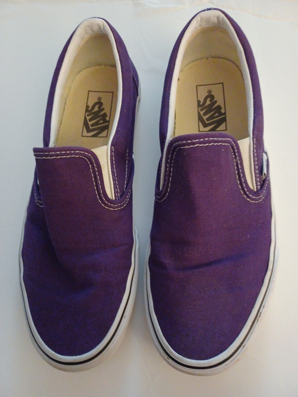 Vans  Slip-On Canvas Shoes - Purple